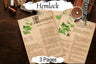 HEMLOCK BANEFUL HERB 3 pages, Grimoire Printable, Witchcraft Poisonous Plants & Herbs, Wicca Pagan Green Witch, Herbal Apothecary Magic - Morgana Magick Spell