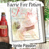 FAERIE FIRE POTION Recipe, Faery Magic Brew, Drinkable Spell, Realm of the Fey Potion, Fairy Drink Recipe, Green Witch Apothecary Printable - Morgana Magick Spell