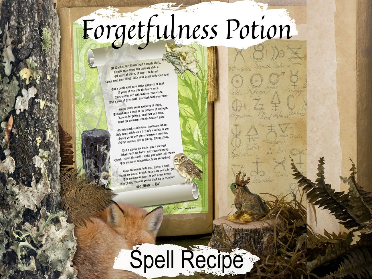 FORGETFULNESS POTION, Spell to Banish Memories, Wicca Witch Potion Recipe Magic, Memory Loss Brew to Forget, Witchcraft Apothecary Elixir - Morgana Magick Spell