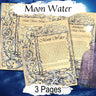 MOON WATER Recipe, 3 Pages Digital Download, Wicca Water Blessing, How to Make Moon Water, Moon Water Potion, Lunar Water, Wicca Holy Water - Morgana Magick Spell