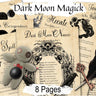 HECATE DARK MOON 8 Pages, Wicca Esbat, Goddess Hecate, Black Moon Ritual, Witchcraft Spell Printable, Liminal Banish, Spellbook Grimoire - Morgana Magick Spell