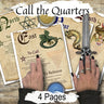 CALL the QUARTERS, Cast a Magic Circle, Call and Dismiss Quarters, Wicca Watchtowers, Make Sacred Space, Witchcraft Pentagram Magic, 4 Pages - Morgana Magick Spell