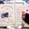 CHAKRA CLEANSING RITUAL 2 Pages, Banish Spiritual & Emotional Blockages, Wicca Energy Healing, Chakra Balancing, Witchcraft Chakra Healing - Morgana Magick Spell