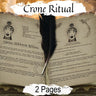 CRONE GODDESS RITUAL 2 Pages, Wicca Dark Moon Ritual Spell, Crone Goddess Magic, Wicca Witchcraft Hecate Triple Moon Spell, Esbat Magic - Morgana Magick Spell