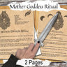 MOTHER GODDESS RITUAL 2 Pages, Wicca Full Moon Goddess Spell, Honor Goddess Prayer Invocation , Wicca Moonlight Witchcraft Ritual Spell - Morgana Magick Spell