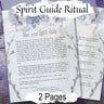 MEET SPIRIT GUIDE Ritual 2 Pages, Samhain Halloween Haunted Ghost Hunting, Contact a Spirit, Ancestor Offering Ritual for Witchcraft Wicca - Morgana Magick Spell