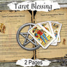 TAROT BLESSING RITUAL 2 Pages, Tarot Card Blessing Spell, Oracle Deck Prayer Ritual, Tarot Witch Spell, Wicca Witchcraft Printable Spell - Morgana Magick Spell