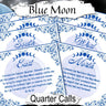 BLUE MOON Call the Quarters, 8 Printable Cards, Cast a Magic Circle, Call and Dismiss Quarters. Wicca Watchtowers, Sacred Space Pentagram - Morgana Magick Spell