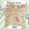 ATTRACT LOVE CHARM Valentines Day Love Spell, Wicca Witchcraft Love Romance, White Magick Find a Lover, Green Witch Herb Apothecary - Morgana Magick Spell