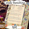 CANDLE BANISHING SPELL, Charmed Style Printable, Includes Recipe for Banishing Oil, Wicca Cleansing, Witchcraft Anti Hex Spell - Morgana Magick Spell