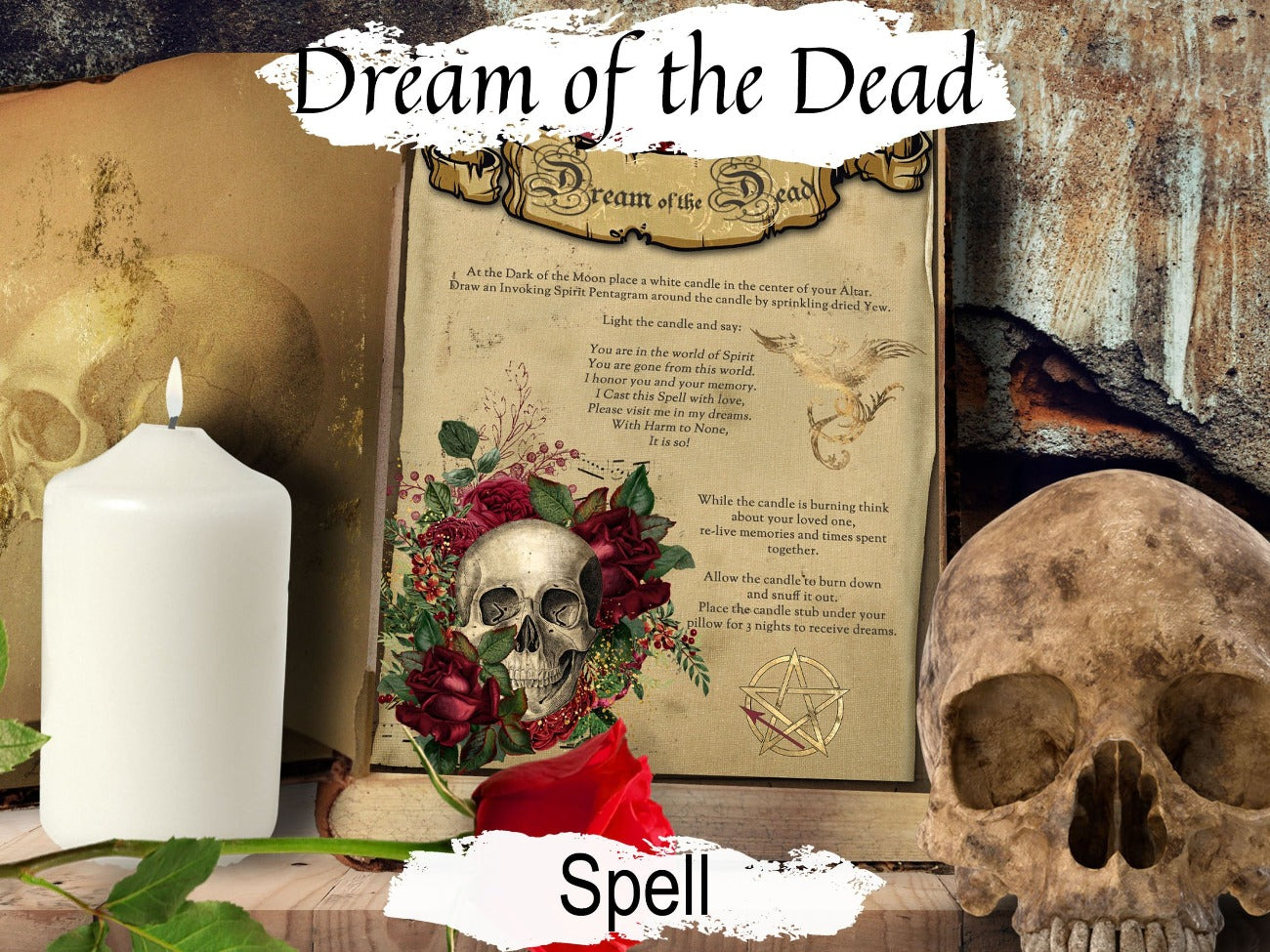 SPIRIT DREAM SPELL, Wicca Witchcraft Dream of Lost Loved Ones, Spirit Dreams, Lucid Dreaming Spell, Dream Messages, Talk to Spirits Ghosts - Morgana Magick Spell