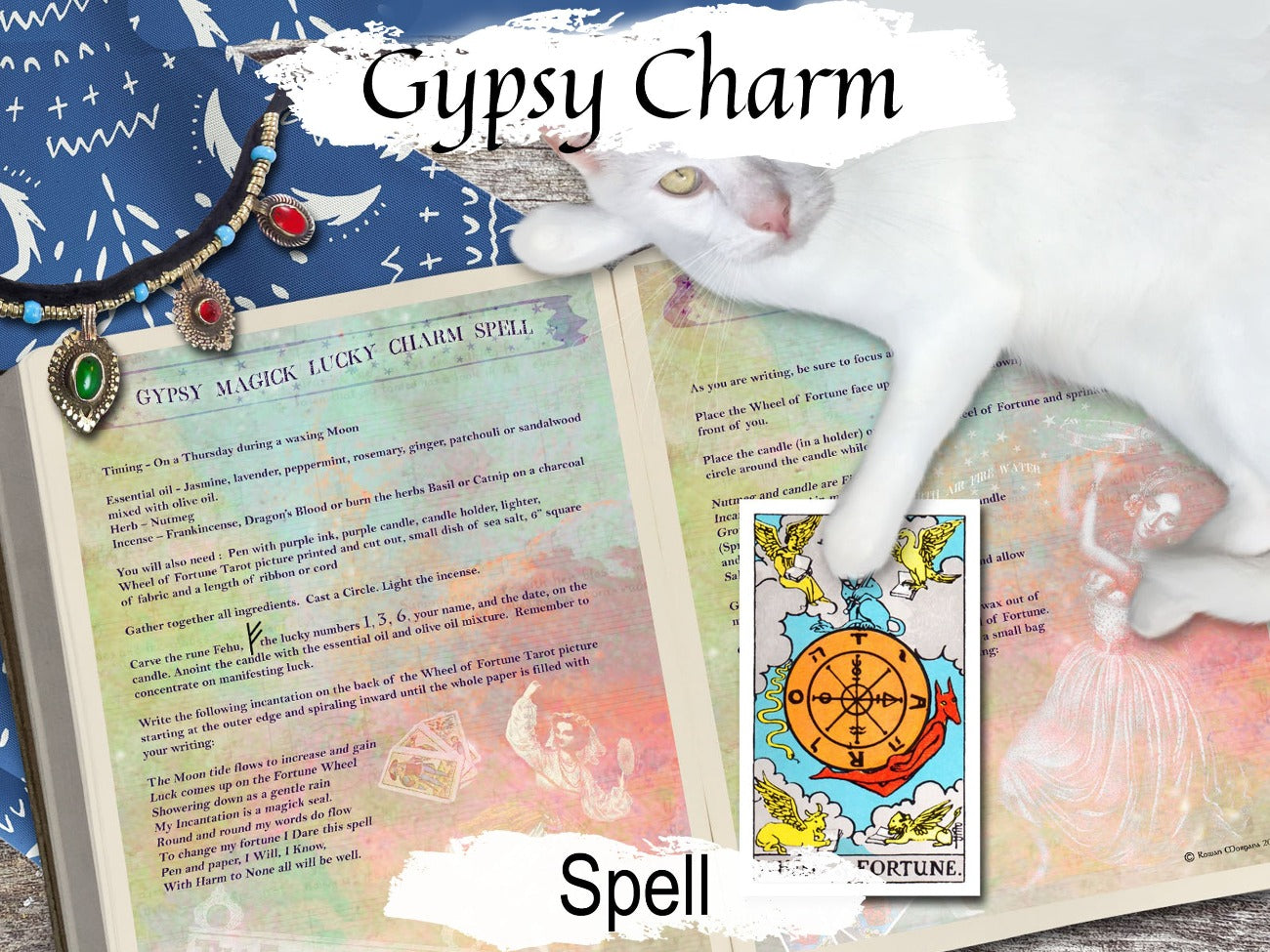 GYPSY MAGICK, Lucky Charm Spell, Gypsy Witchcraft, Romani Magic, Fortune Teller Spell