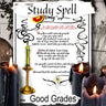 STUDY SPELL Charmed Style, Learning Spell For Good Marks, Memory Spell, Wicca Witchcraft Student Magic, Witch Book of Shadows Printable - Morgana Magick Spell