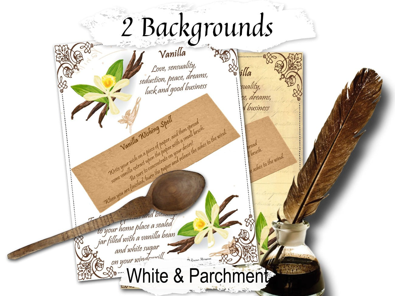 VANILLA WISHING SPELL, Kitchen Witch Magic, Cottage Witchcraft, Make a Wish, Dream Come True, Wicca Herb Apothecary, Green Witch Garden - Morgana Magick Spell