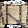 CRYSTAL CORRESPONDENCES GUIDE, Ritual & Spell gem correspondences, magic witch stones, Wicca Witchcraft, Crystal Witch Printable 9 Pages - Morgana Magick Spell