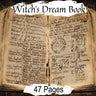 WITCHS DREAM BOOK, From 300 year old Grimore, Wicca Witchcraft, Instant Download, Lucid Dreams, Dream Guide Interpretations, 47 Pages - Morgana Magick Spell