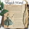 THE MAGICK WAND Guide, How to Use Cleanse Charge and Make, Witch Ceremonial Crystal Wand, Moonlight Tarot, Wand of Power Spell, Printable - Morgana Magick Spell