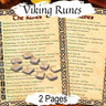 RUNES ElLDER FUTHARK, Viking Runes Cheat Sheets, Witchcraft Magic Sigil, Symbol Meanings, Witchy Journal, Stone Spell, 2 Printable pages - Morgana Magick Spell