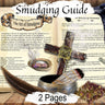 ART of SMUDGING, Guide to Herbs, Incense White Sage Palo Santo, Ceremony Prayers, How to Cleanse Ritual, DIY Bundles, Sage Stick, 2 Pages - Morgana Magick Spell