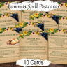 LUGHNASADH SPELL CARDS, Enchanting Spells, Unlock the Magic of Lammas, 10 Printable Postcards, Wicca Sabbat Altar, Pagan Witch Gift - Morgana Magick Spell