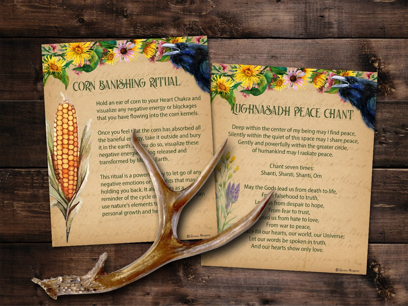 LUGHNASADH SPELL CARDS, Enchanting Spells, Unlock the Magic of Lammas, 10 Printable Postcards, Wicca Sabbat Altar, Pagan Witch Gift - Morgana Magick Spell