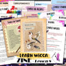 WICCA ZINE #8 - Learn Wicca, Candle Magick & Correspondences, Mini Book Kit, Printable Witchy Gift, Witchcraft Course, Mini Book Kit - Morgana Magick Spell