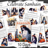 10 DAYS of SAMHAIN, Halloween Printable Grimoire, Rituals Spells Journal Prompts, Ancestor Altar, Graveyard Spirits, Wicca Sabbat Altar - Morgana Magick Spell