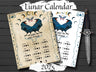 LUNAR CALENDAR 2025, Crow Moon, Wicca Witch Moon Phase Lunar Cycle Chart, Printable Spellbook Page, Makes a Great Gift - Morgana Magick Spell