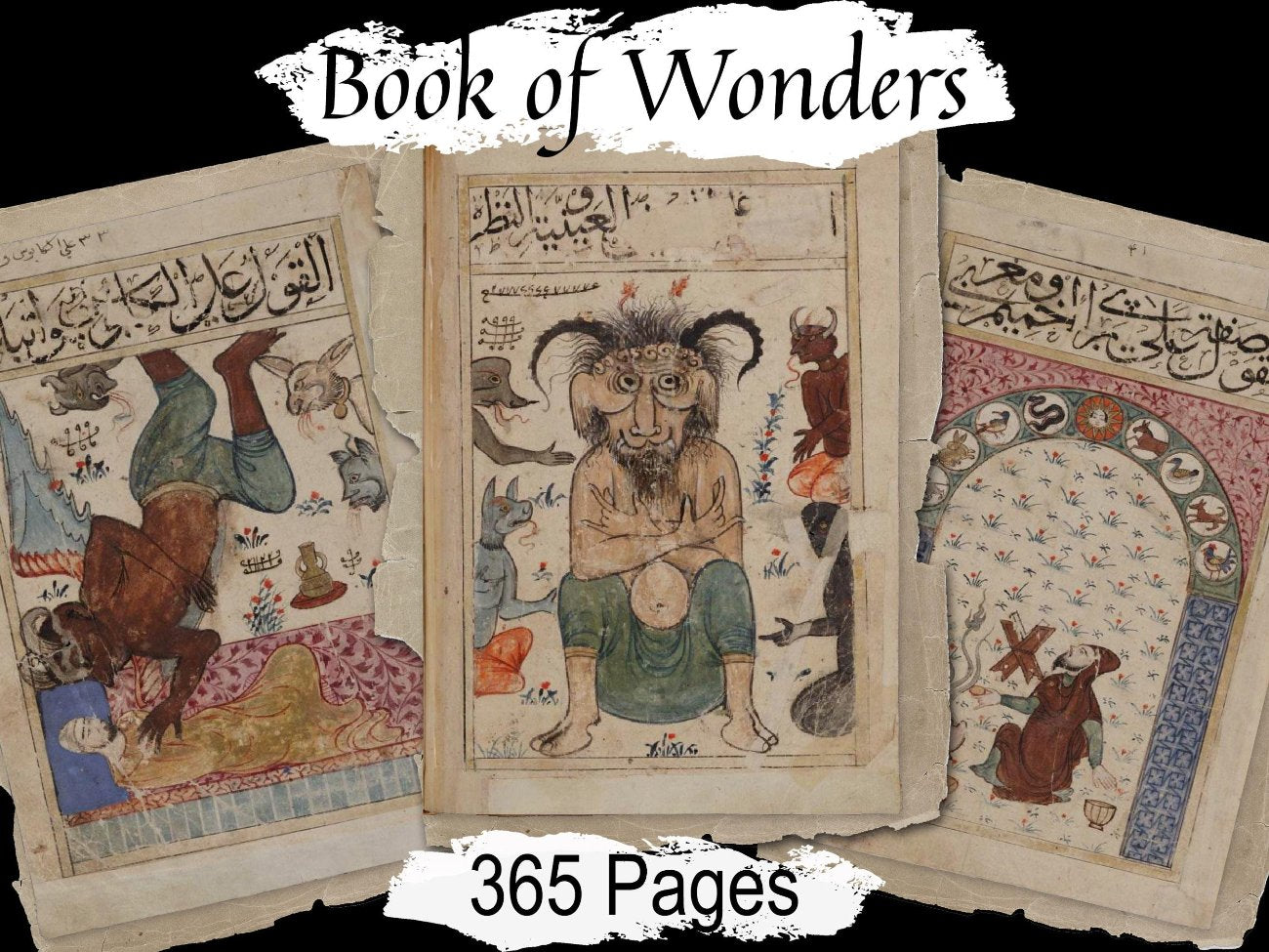 LOST BOOK of WONDERS, Ancient 14th Century Occult Book, 365 Printable Pages, Old Handwritten Mysterious Undecipherable Book of Shadows - Morgana Magick Spell