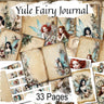 YULE FAIRY, Junk Journal, Christmas Digital Kit, Pagan Wicca Book of Shadows with Ephemera, 33 Pages - Morgana Magick Spell