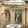 MARI LWYD, Junk Journal, Welsh Christmas Horse, Creepy Yule Skeleton, Mythical Spirit, Gothic Skull, Celtic Folklore, 20 Printable Pages - Morgana Magick Spell