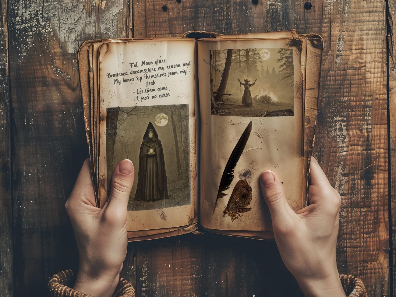 OLD WITCHCRAFT PRINTS, Antique Sepia Photos, Creepy Witch Printable, Commercial Use, 33 Witchy Images, Spooky Book of Shadows Grimoire Kit - Morgana Magick Spell