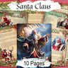 SANTA CLAUS Grimoire Pages – A Magical Yule Addition to Your Practice, 10 pages, Father Christmas, St. Nicholas, Sinterklaas- Morgana Magick Spell