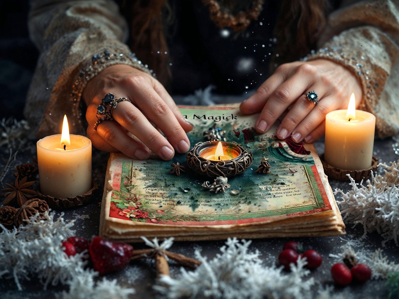 SANTA CLAUS Grimoire Pages – A Magical Yule Addition to Your Practice, 10 pages, Father Christmas, St. Nicholas, Sinterklaas- Morgana Magick Spell