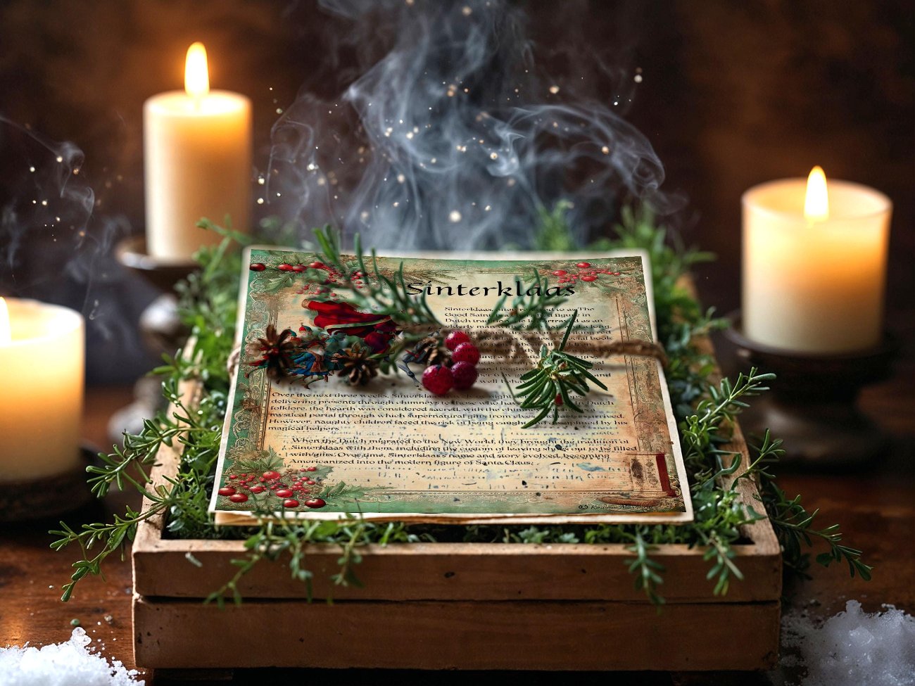 SANTA CLAUS Grimoire Pages – A Magical Yule Addition to Your Practice, 10 pages, Father Christmas, St. Nicholas, Sinterklaas- Morgana Magick Spell