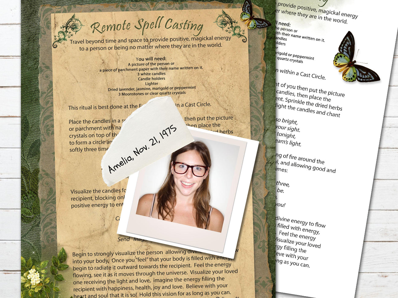 REMOTE DISTANCE SPELL, Sending Energy Across Time & Space Ritual,  Casting How to,  Wicca Magick, Crystal Ritual, Printable Spellbook Page - Morgana Magick Spell