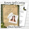 REMOTE DISTANCE SPELL, Sending Energy Across Time & Space Ritual,  Casting How to,  Wicca Magick, Crystal Ritual, Printable Spellbook Page - Morgana Magick Spell