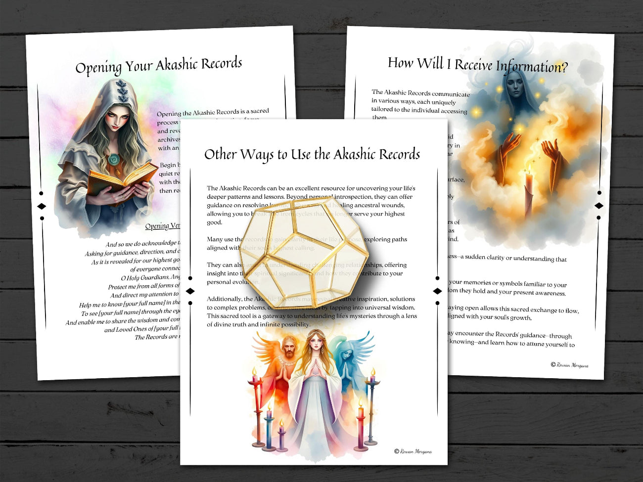 AKASHIC RECORDS GUIDE, Unlock the Secrets of Your Soul, How to Access Universal Knowledge Archives, 18 Printable Spellbook Pages