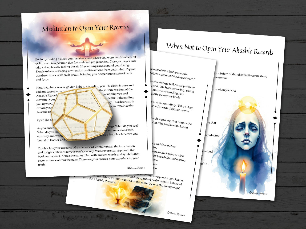 AKASHIC RECORDS GUIDE, Unlock the Secrets of Your Soul, How to Access Universal Knowledge Archives, 18 Printable Spellbook Pages