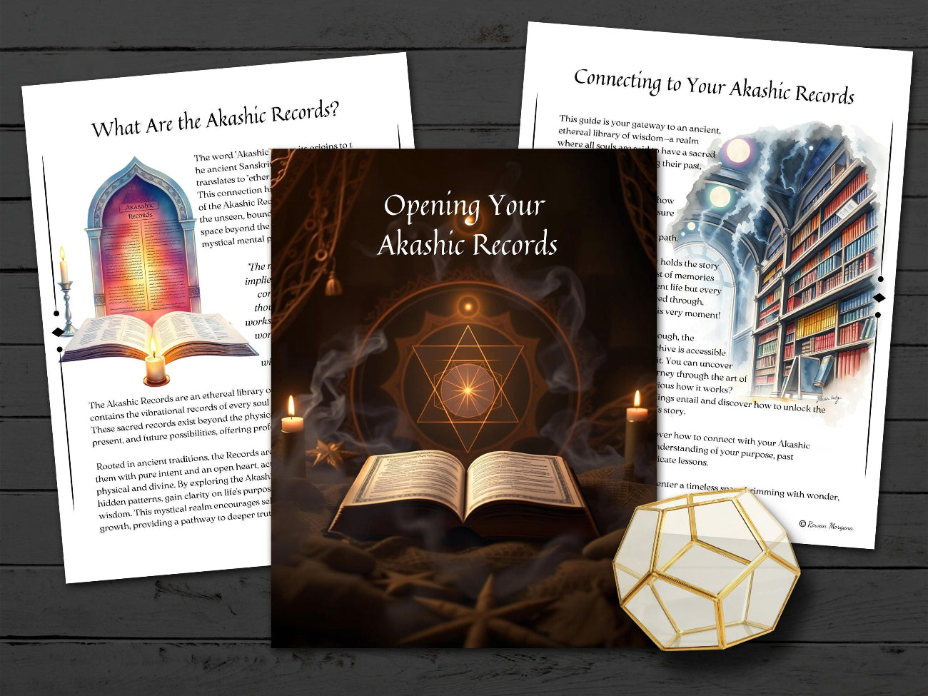 AKASHIC RECORDS GUIDE, Unlock the Secrets of Your Soul, How to Access Universal Knowledge Archives, 18 Printable Spellbook Pages