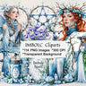 IMBOLC CLIPART BUNDLE  - 114 Stunning PNGs for Candlemas & Pagan Rituals, Watercolor Fine Art, Commercial Use - Morgana Magick Spell