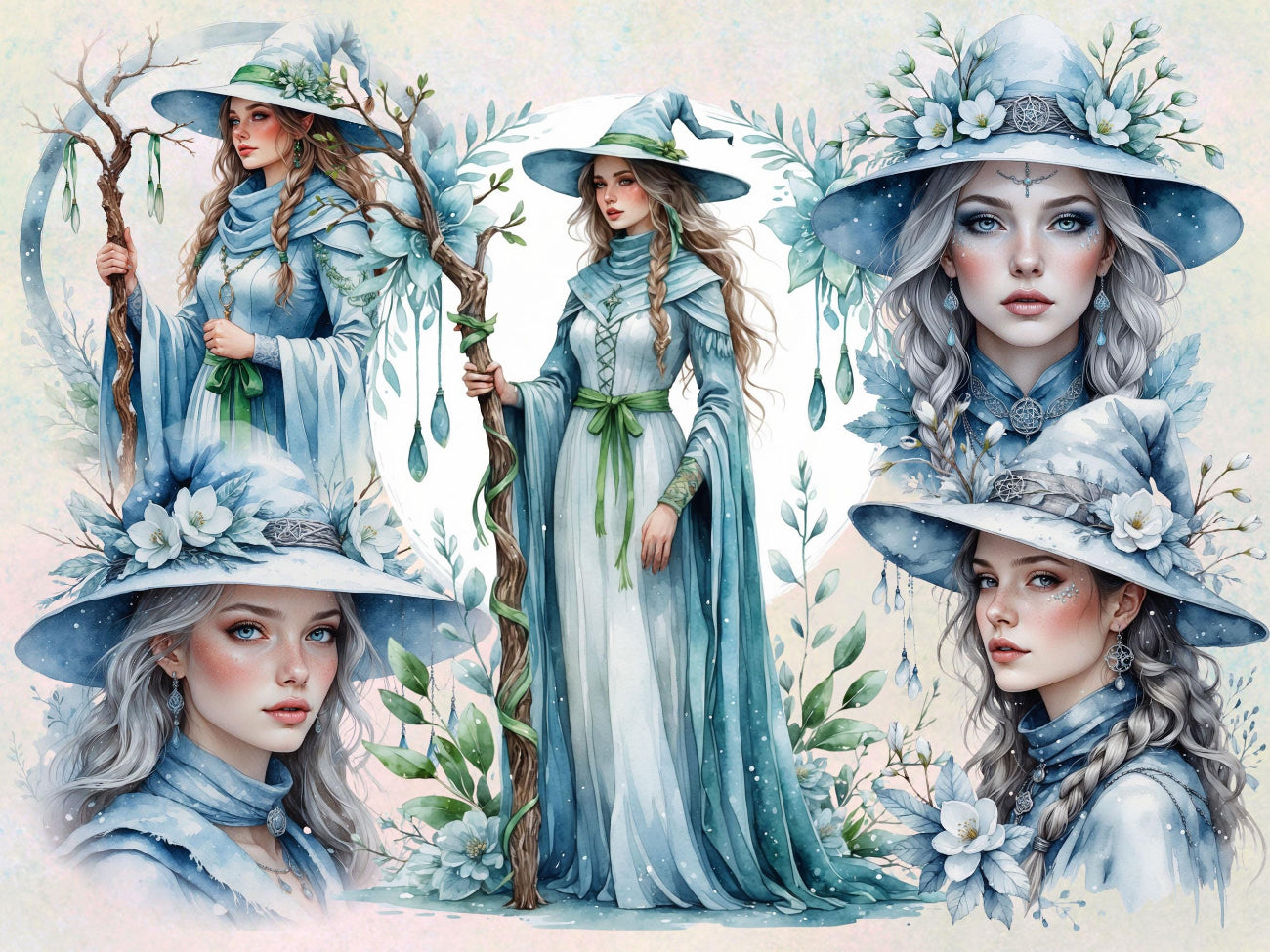 IMBOLC CLIPART BUNDLE  - 114 Stunning PNGs for Candlemas & Pagan Rituals, Watercolor Fine Art, Commercial Use - Morgana Magick Spell