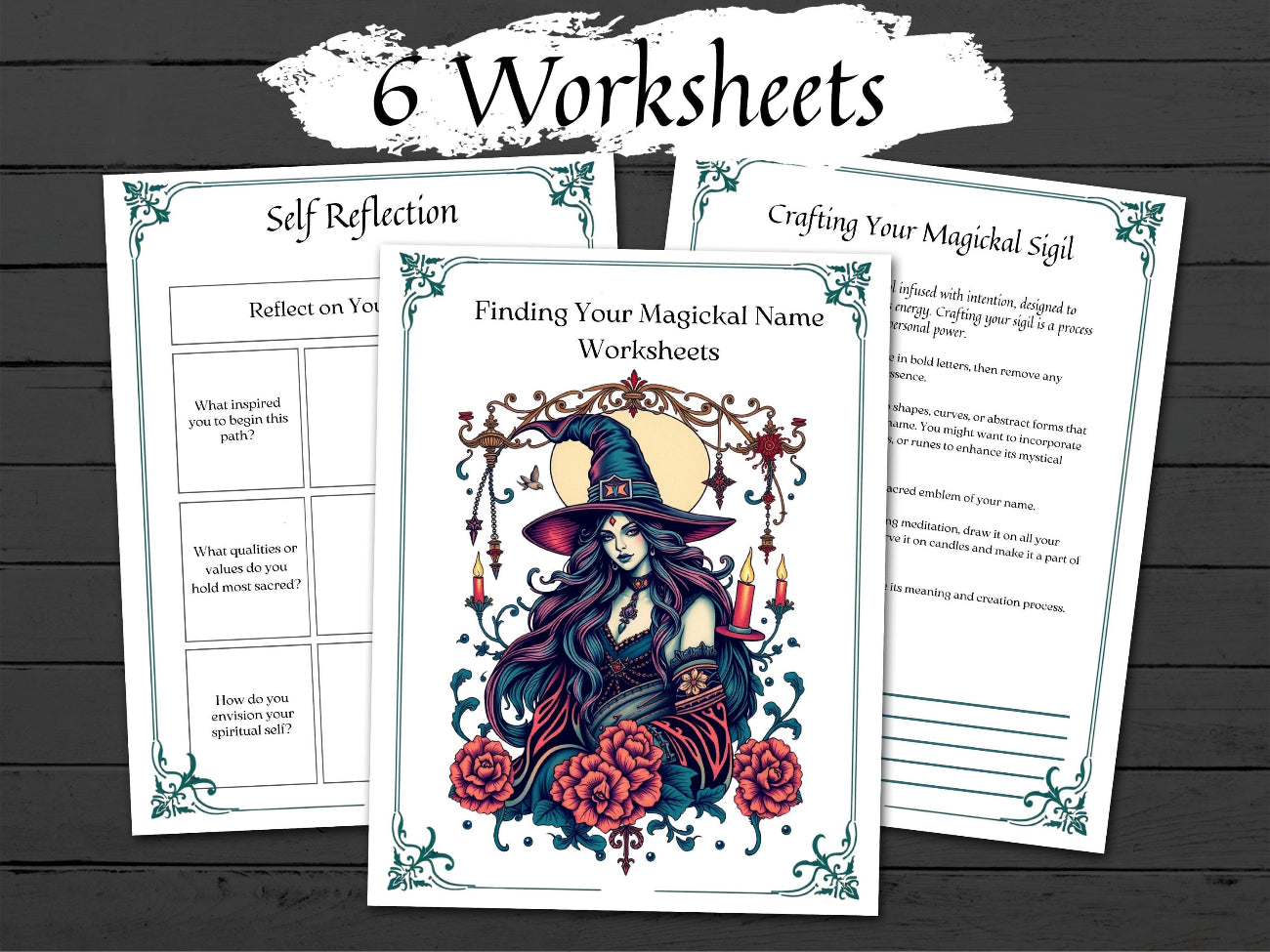 FINDING Your MAGICKAL NAME, Ultimate Guide to Unlock Your Spiritual Identity, Worksheets Included, 18 Printable Spellbook Pages - Morgana Magick Spell