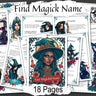 FINDING Your MAGICKAL NAME, Ultimate Guide to Unlock Your Spiritual Identity, Worksheets Included, 18 Printable Spellbook Pages - Morgana Magick Spell