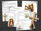 GODDESS BRIGID pages, Meditation Brigids Light, Brigid Poet and Healer, Hearth Blessing and Brigid Correspondences  - Morgana Magick Spell