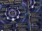 Wiccan Moon Phases: Lunar Magic Infographic, Witchcraft Printable,  Mystical Wall Art