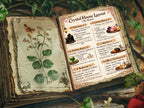 Crystal House Layout: Printable Grimoire Page & Witchcraft Infographic