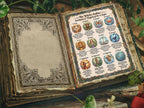 Witch's Zodiac Infographic: Book of Shadows, Astrology Guide, Dark Academia Printable