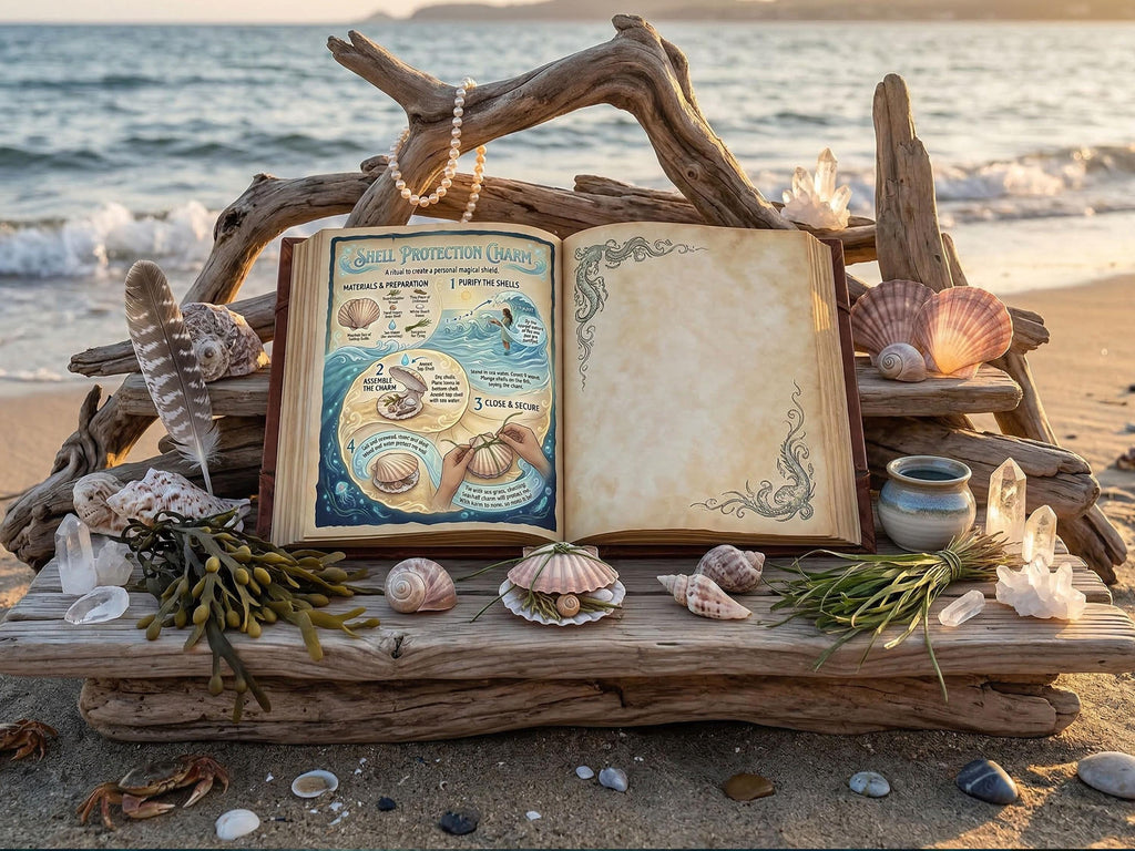 Sea Shell Protection Spell: A Simple Beach Magic Ritual, Book of Shadows Page