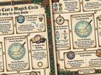 Detailed guide to casting a Magick Circle with step-by-step instructions and illustrations.